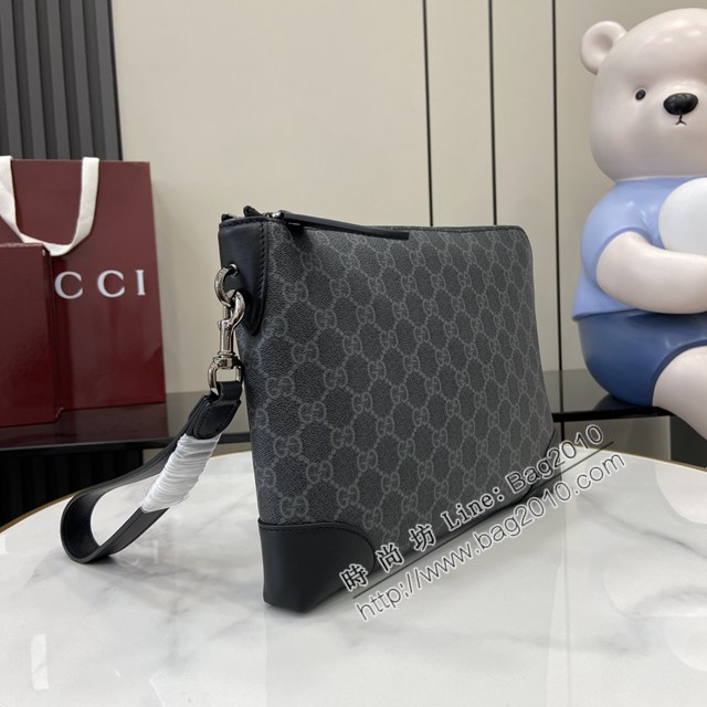 Gucci專櫃古馳最新款Emblem系列男士單肩斜挎包 jh2576型號：821156